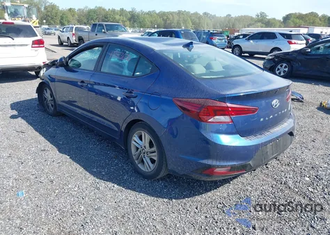 2019 Hyundai Elantra Sel z USA, uszkodzony, nr VIN 5NPD84LFXKH412014